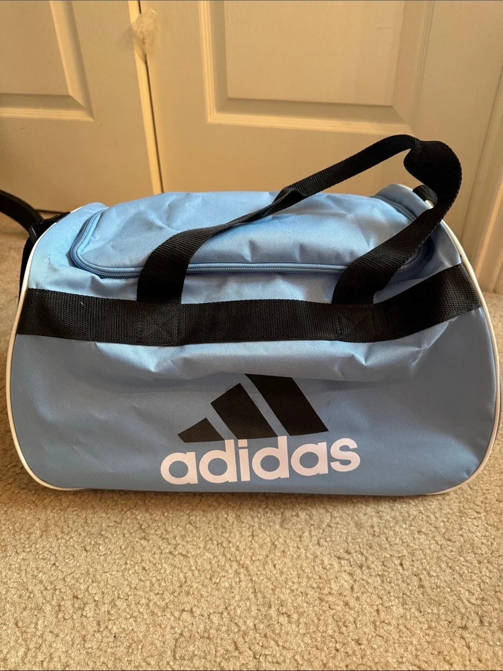 ⭐️ ADIDAS - Light Blue Duffel Bag with Black Accents